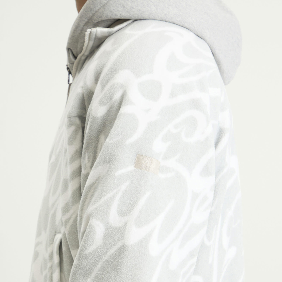 Dime Men's Reversible Chilling Fleece Jacket in Granite/Bone