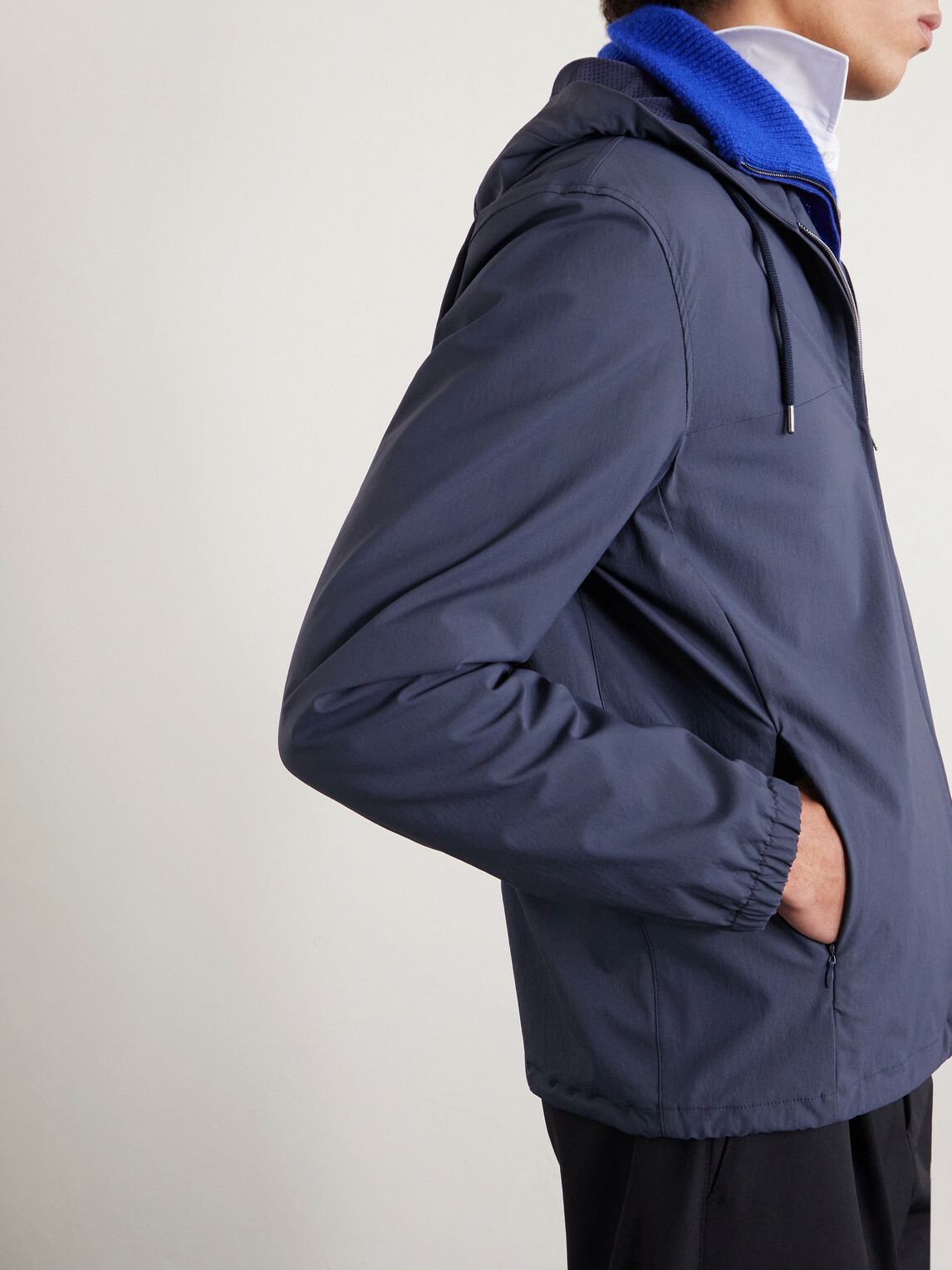 Herno - Shell Hooded Jacket - Blue