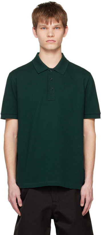 Photo: Bottega Veneta Green Vented Polo