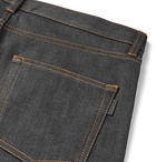 SAINT LAURENT - Selvedge Stretch-Denim Jeans - Dark denim