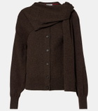 Ferragamo Draped cashmere cardigan