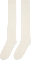 Valentino Garavani Off-White Cotton Socks
