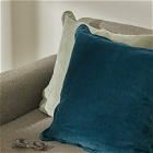The Conran Shop Velvet Scallop Cushion Cover in Blue 