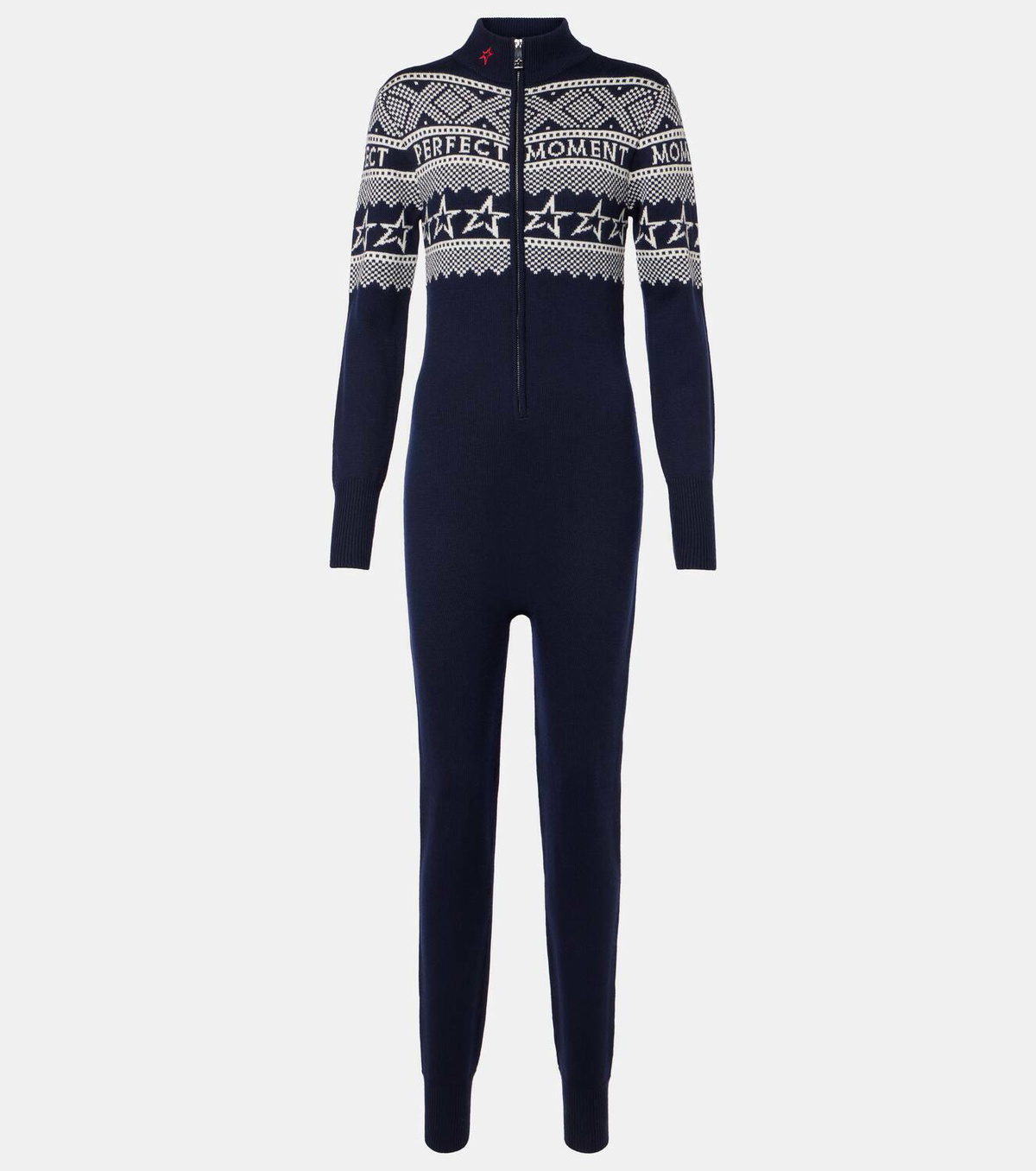 Perfect Moment Wool intarsia bodysuit