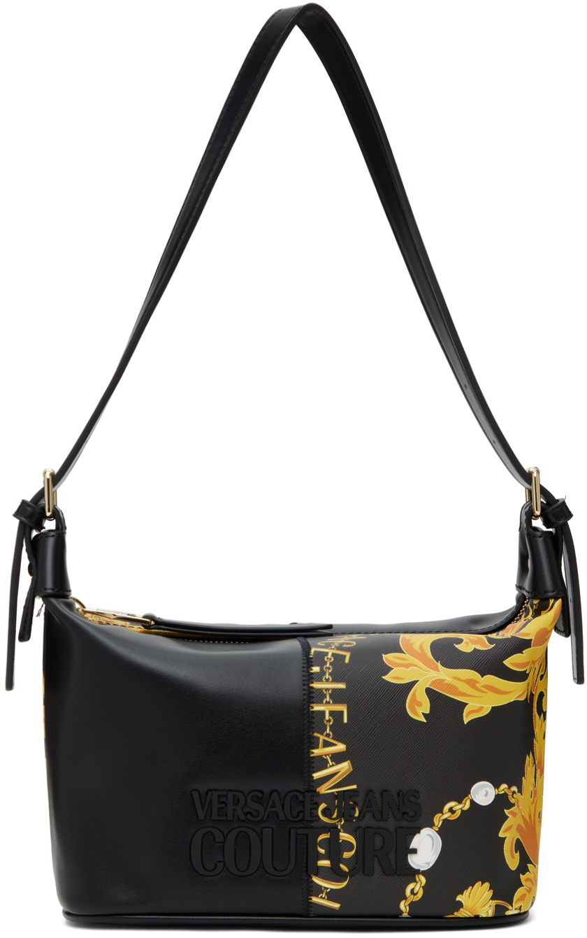 Versace Jeans Couture Black Graphic Shoulder Bag Versace
