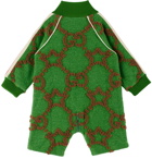 Gucci Baby Green GG Jumpsuit