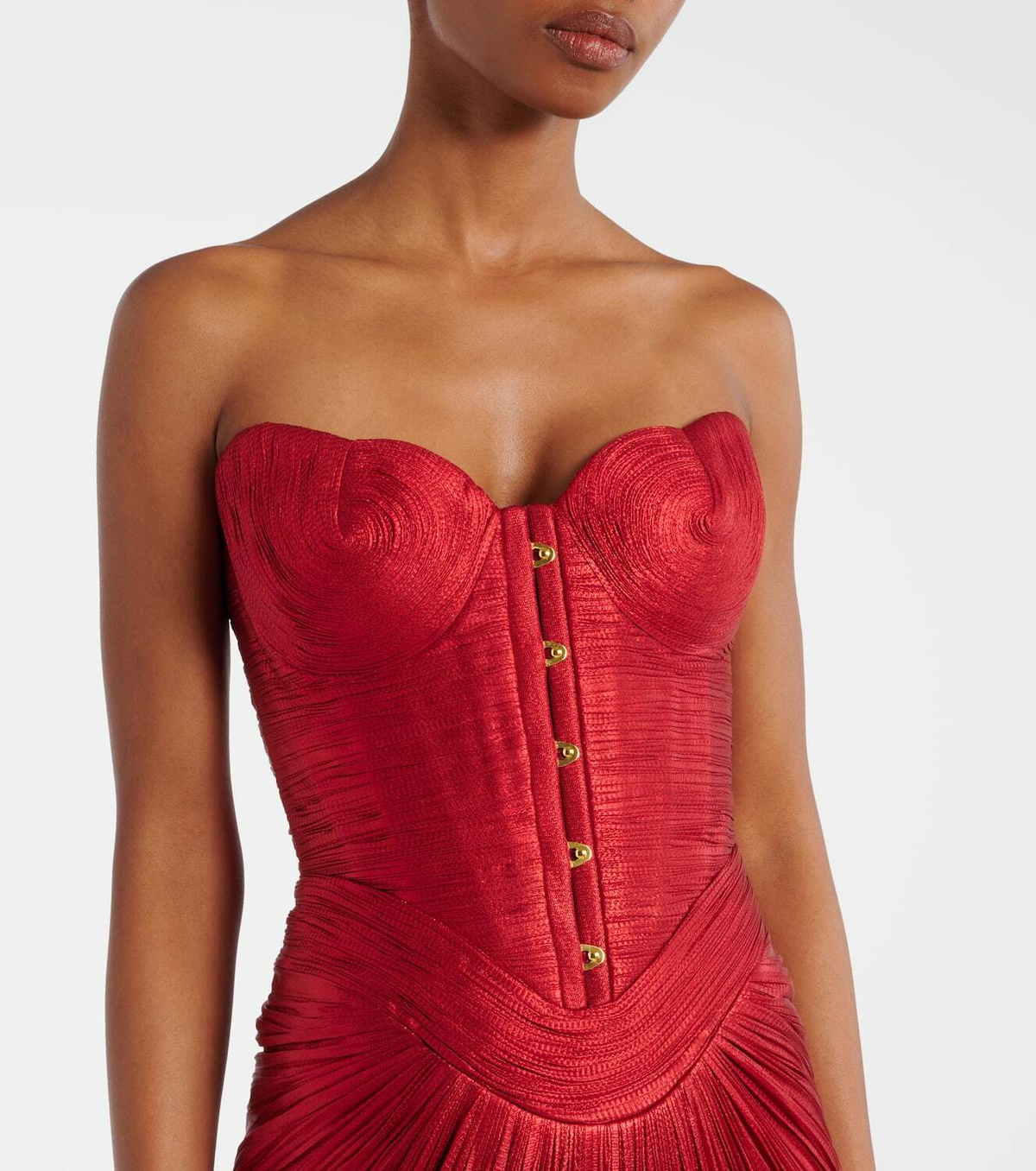 Maria Lucia Hohan Kiera silk tulle corset gown