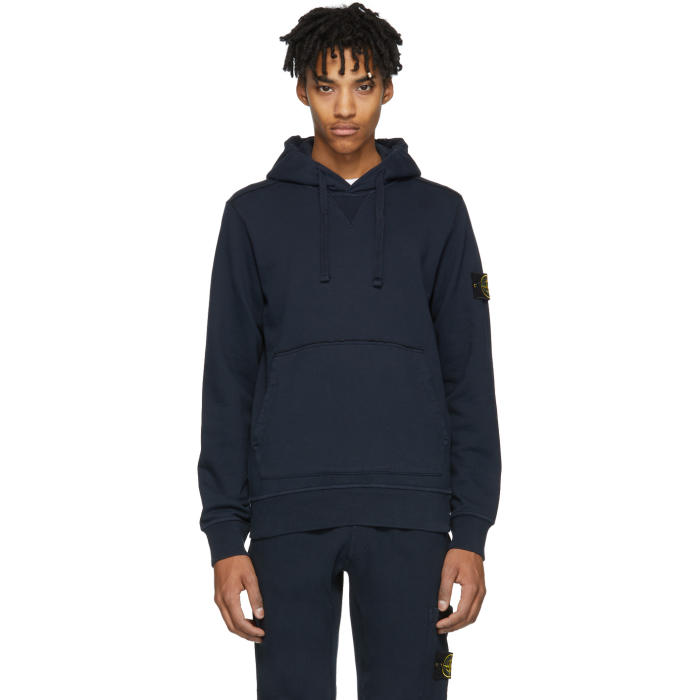 Photo: Stone Island Navy Arm Badge Hoodie