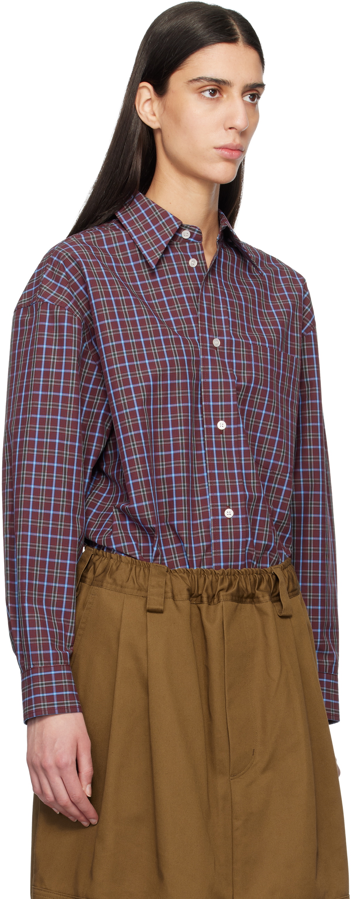 Meryll Rogge Burgundy Classic Shirt