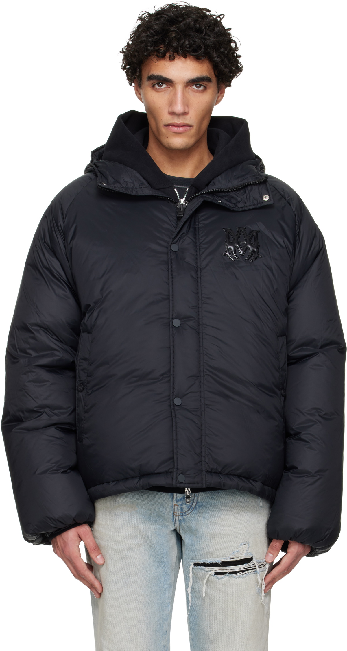 AMIRI Men's Corduroy Teddy Jacket in Black Amiri