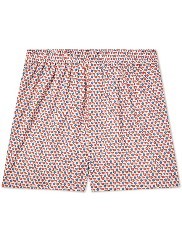 Photo: Sunspel - Printed Cotton Boxer Shorts - Red