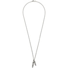 Emanuele Bicocchi Silver Double Bullet Necklace