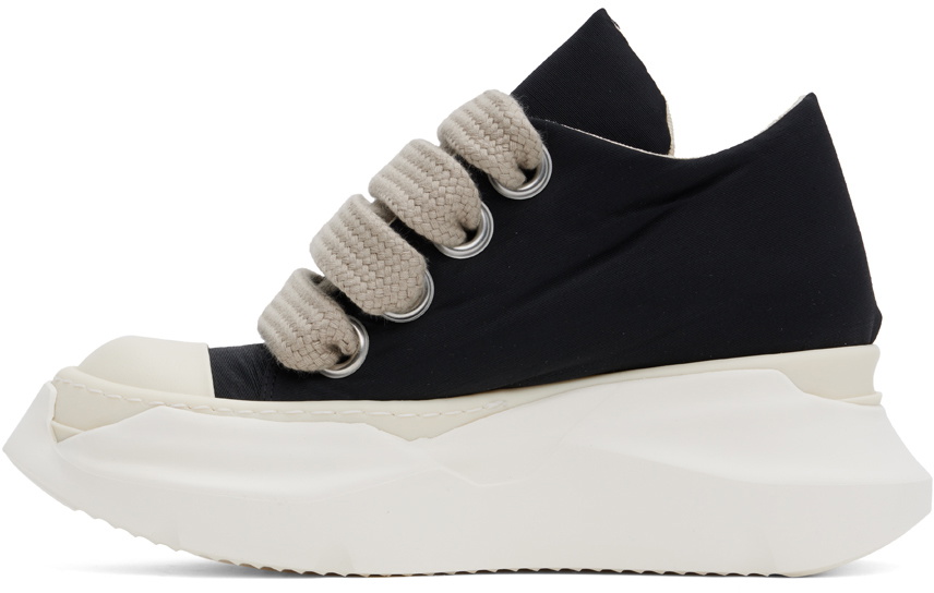 Rick Owens DRKSHDW Black Porterville Jumbo Laced Abstract Low Sneakers