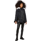 Mr and Mrs Italy Black Down and Fur Puff Parka