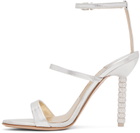 Sophia Webster Silver Rosalind Heeled Sandals