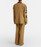 Dries Van Noten Cotton wide-leg pants