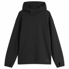 Snow Peak Men's Dry Waffle Hoodie in Black