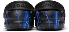 Crocs Black & Blue Bistro Graphic Clogs