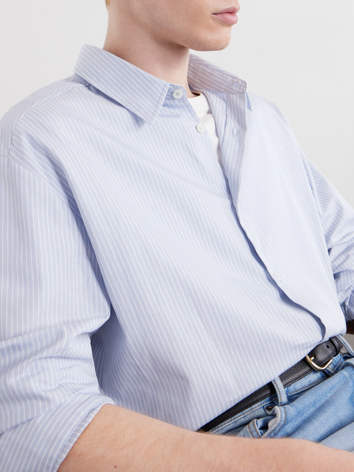 A.P.C. - Malo Striped Organic Cotton Shirt - Blue