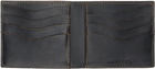 RRL Black Leather Billfold Wallet