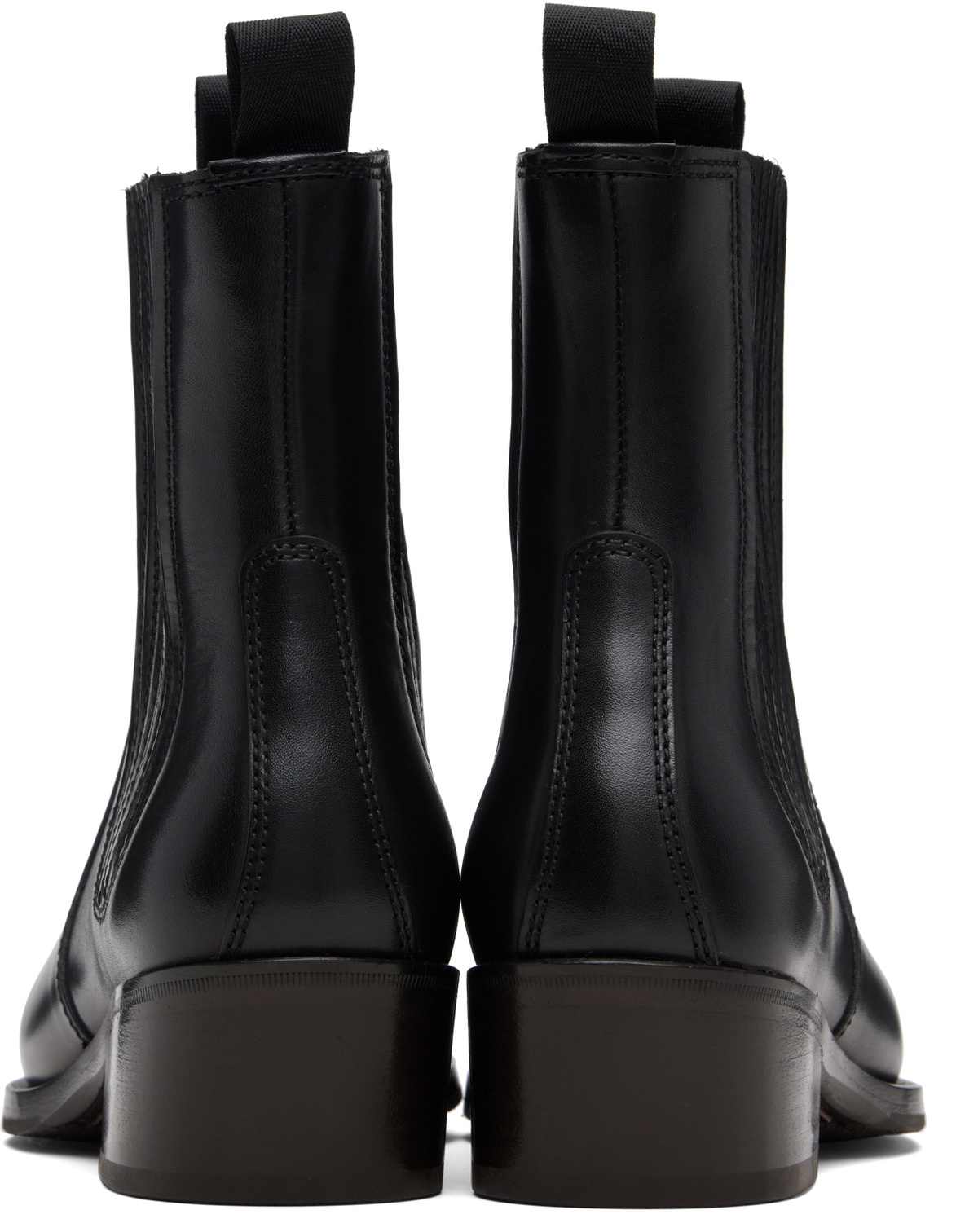 LEMAIRE Black Vegetable-Tanned Chelsea Boots