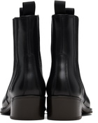LEMAIRE Black Vegetable-Tanned Chelsea Boots