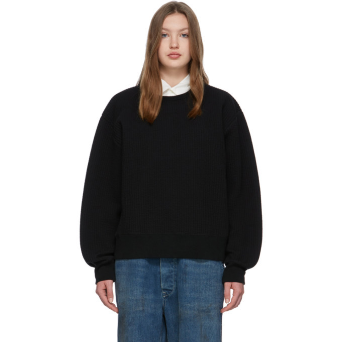 Photo: Chimala Black Quilted Crewneck Sweater