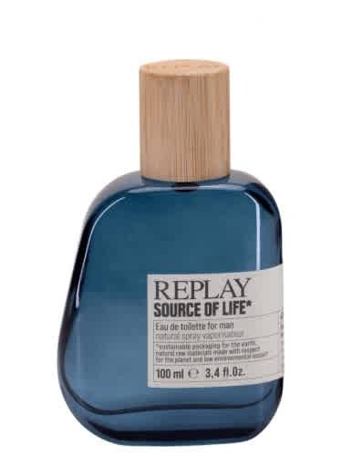 Replay Mens Source Of Life EDT Spray 3.4 oz Fragrances 8011889500705