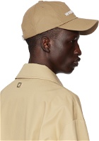 Wooyoungmi Beige Embroidered Cap