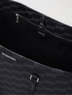 Balenciaga - Logo-Print Coated-Canvas Tote Bag