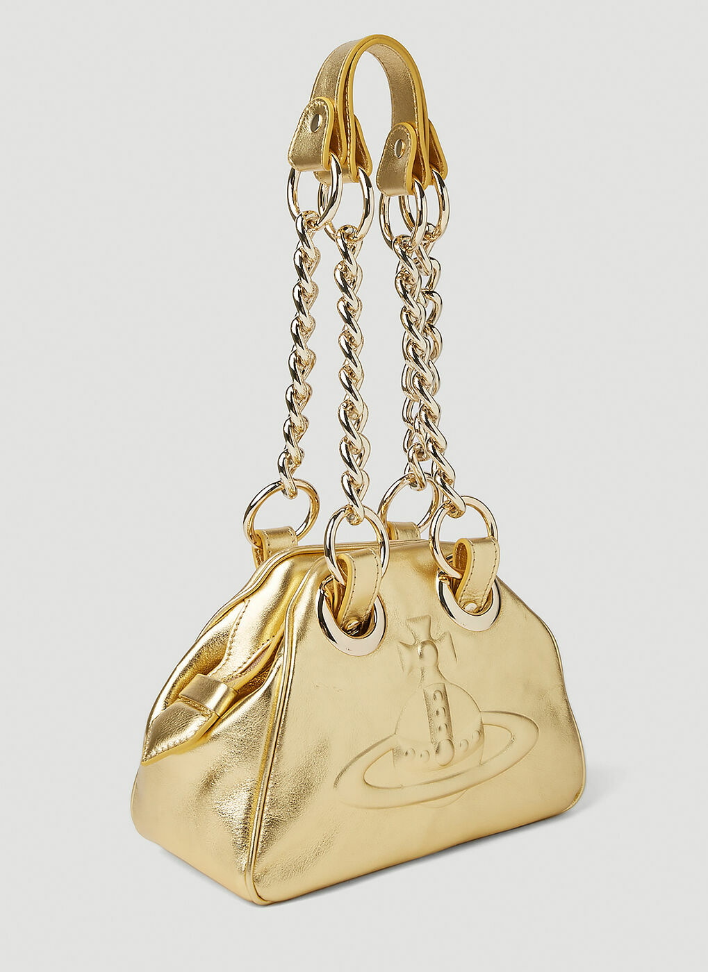 Vivienne Westwood - Archive Orb Chain Shoulder Bag in Gold 
