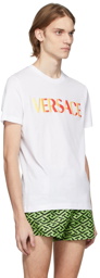 Versace White Gradient Logo T-Shirt