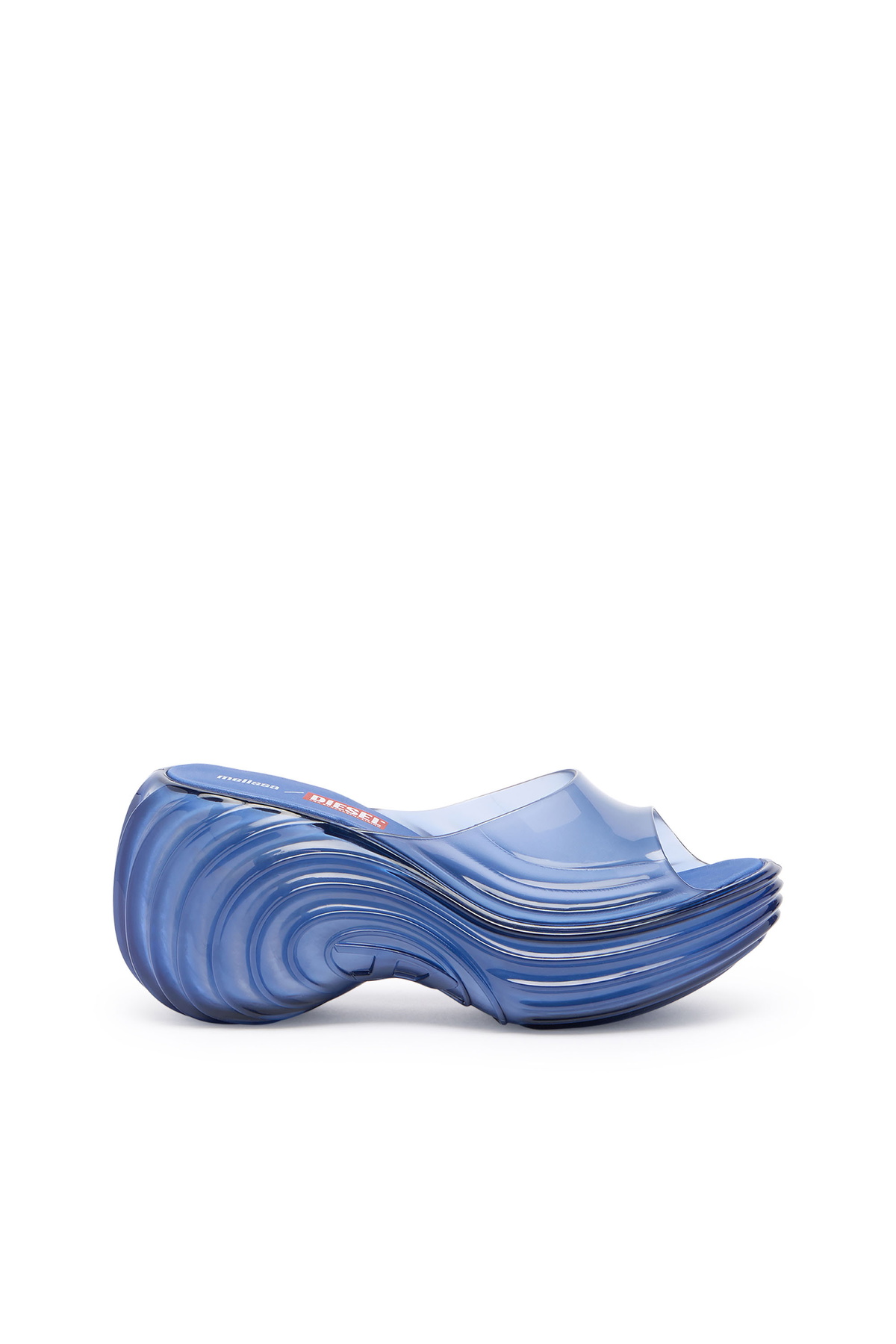 Diesel Platform mule in Melflex - Sandals Womens in Blue