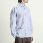 TTT MSW Men's Regular Collar Shirt in White Stripe