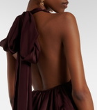 Zimmermann Luna halterneck silk top