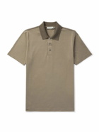 Canali - Cotton-Piqué Polo Shirt - Neutrals