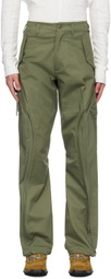 NVRFRGT Green Twisted Cargo Pants