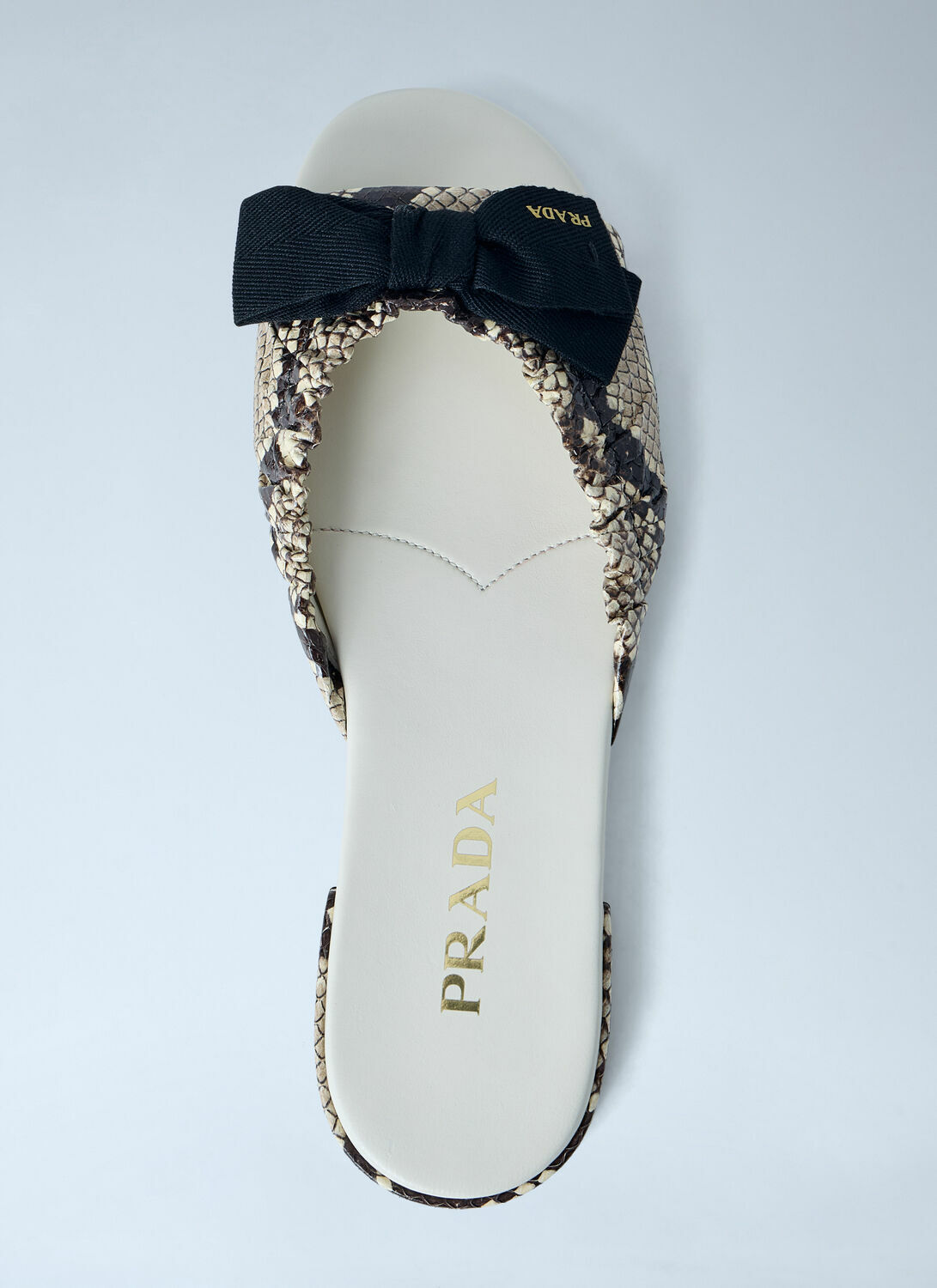 Prada Textured Slide Sandals