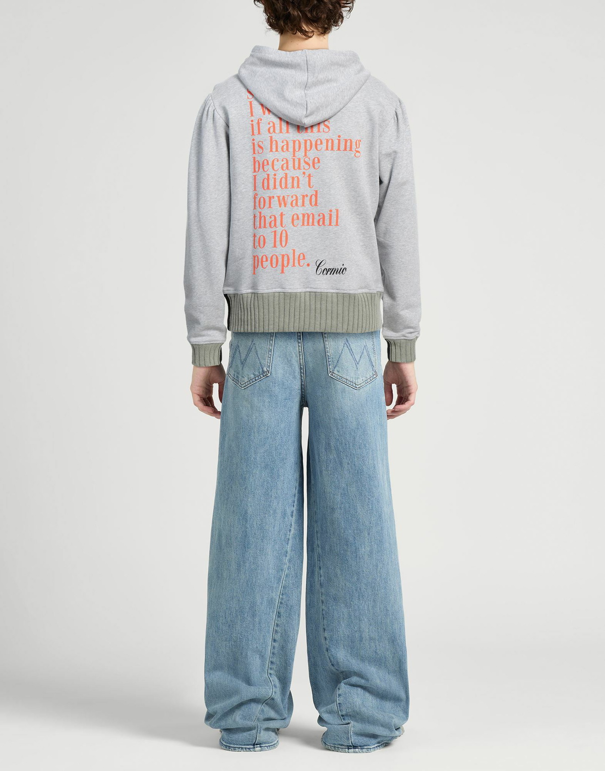 Cormio Mens Sweatshirt in Light grey