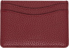 GANNI Red Bou Card Holder