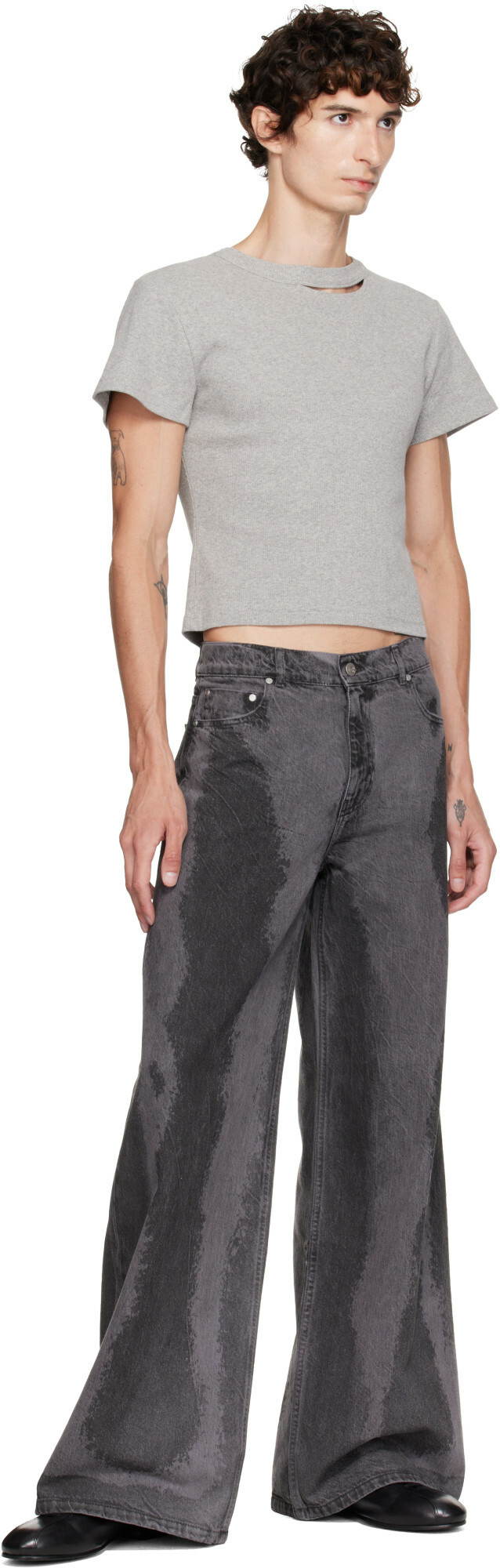 CAMPERLAB Gray Cut-Out T-shirt