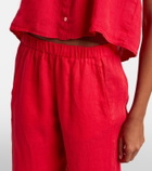 Velvet Lola linen wide-leg pants