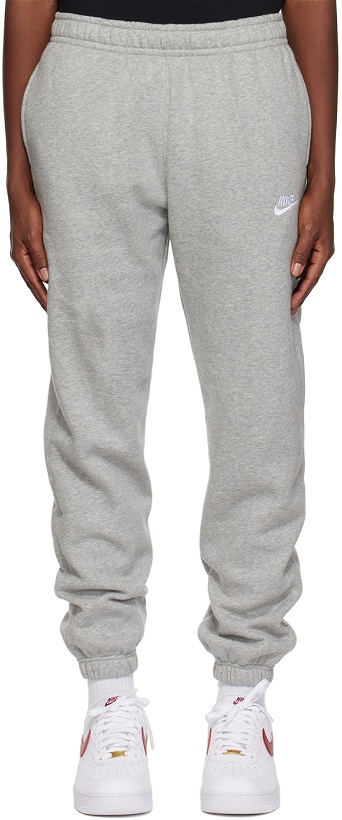 Photo: Nike Gray Embroidered Sweatpants