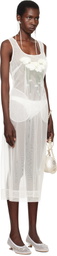 Simone Rocha SSENSE Exclusive Bridal Capsule Carnation Dart Midi Dress