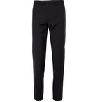 VALENTINO - Slim-Fit Wool and Mohair-Blend Trousers - Blue