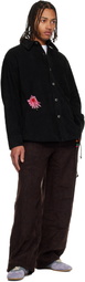 Song for the Mute Black 'Flower' Overshirt