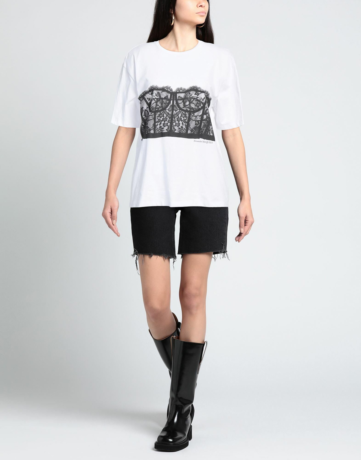 Mcqueen Womens T-shirt in White
