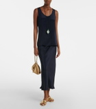 Max Mara Silk crêpe de chine tank top