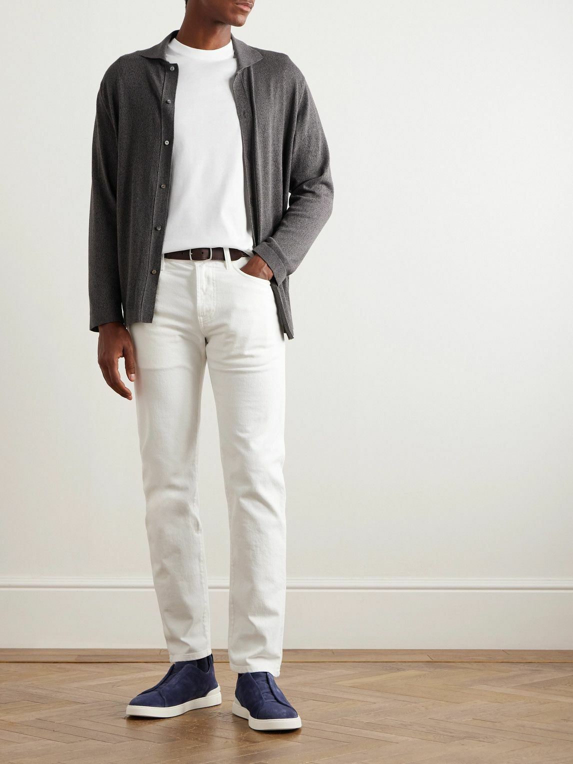 Kiton - Cotton-Jersey T-Shirt - White