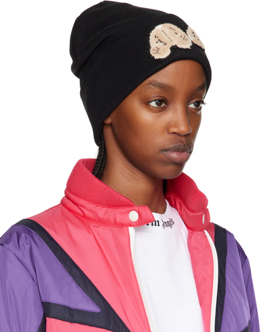 Palm Angels Black Bear Beanie